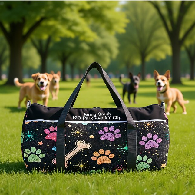 Colourful Bones Starburst Gear Monogram Personalis Duffle Bag (Creator Uploaded)