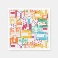 Colourful books binders pattern