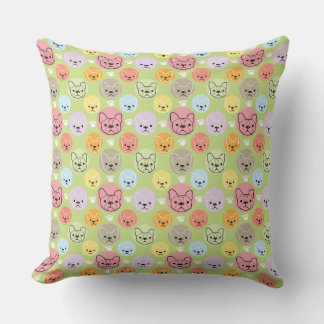 colourful Boston terrier patterns Cushion