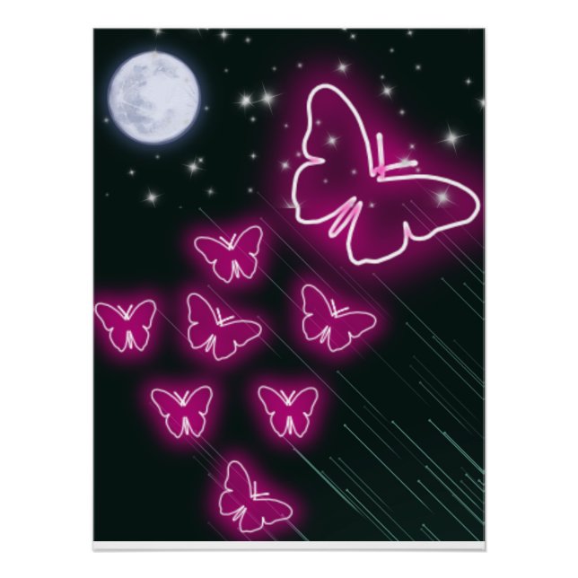 Colourful Botanical Fantasy Artwork Poster (Front)