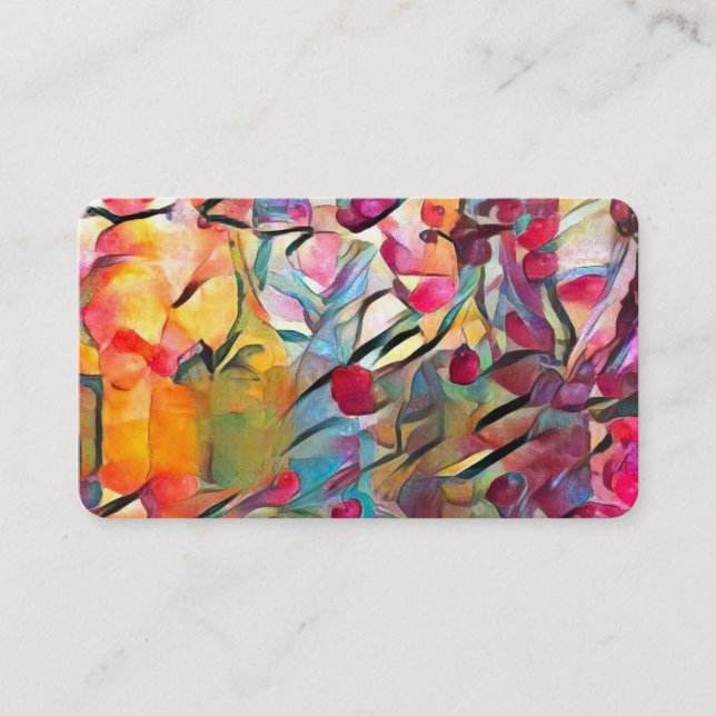 Colourful Bottles Business Card (Front)