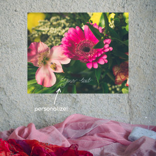 Colourful bouquet of flowers  Poster