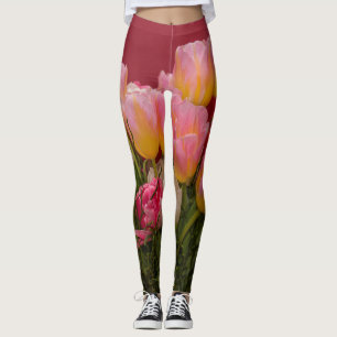 Colourful Bouquet of Tulips Leggings