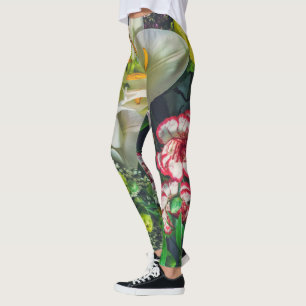 Colourful bouquet with lily leggings