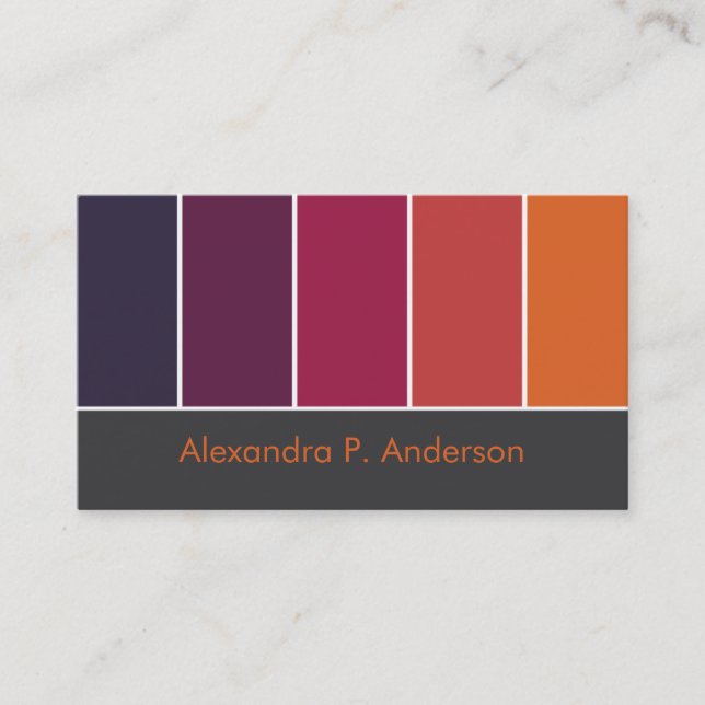 Colourful Boutique (v9) Business Card (Front)