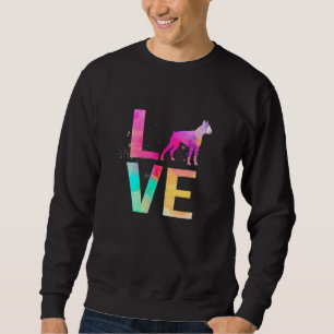Colourful Boxer Dog Mum Boxer Sweatshirt