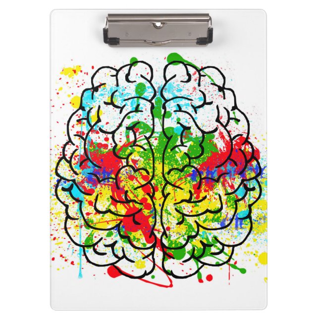 Colourful Brain Clipboard (Front)