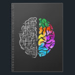 Colourful Brain Engineering Science Notebook<br><div class="desc">Neurodiversity Awareness Gift Art. Colourful Brain Engineering Science.</div>