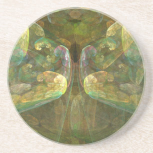 Colourful Brain Matter Abstract Coaster