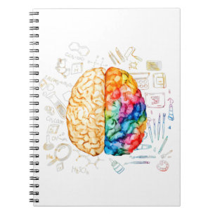 Colourful Brain - Science And Art - Neuroscience N Notebook