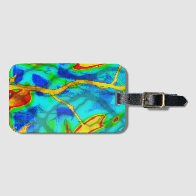 Colourful Branches - Bold nature Luggage Tag (Front Horizontal)