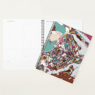 Colourful Brasilia Map Planner