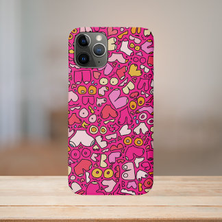 colourful breast pattern stone coaster Case-Mate iPhone case