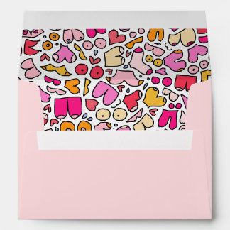 colourful breast pattern stone coaster envelope