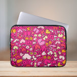 colourful breast pattern stone coaster laptop sleeve<br><div class="desc">Fun humour breast pattern</div>