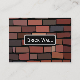 Colourful Brick Wall Business Card