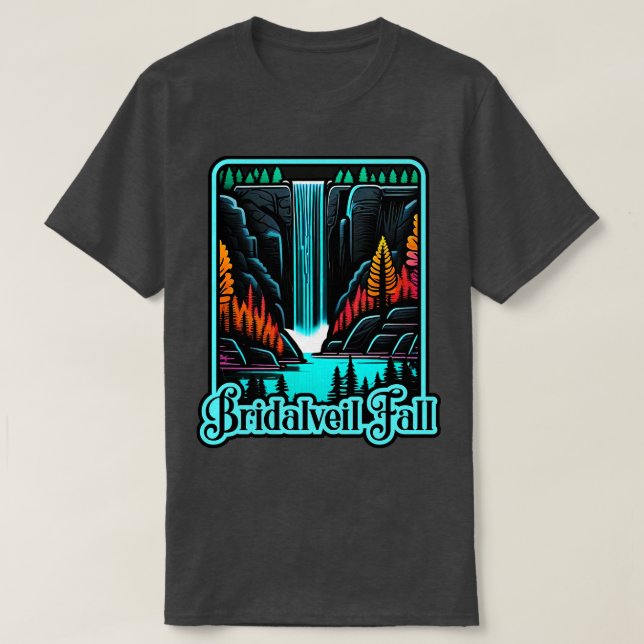 Colourful Bridalveil Fall T-Shirt (Design Front)