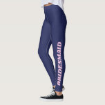 Colourful Bridesmaid Squad Bachelorette Party Leggings<br><div class="desc">A fun gift for the entire bridal party to wear to bachelorette party and more. Both text and background colour can be changed.</div>