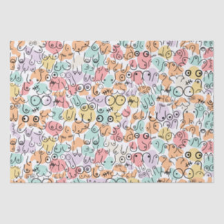 Colourful bright birthday pattern tissue paper