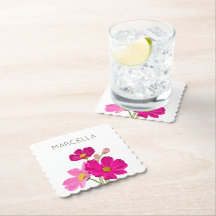 Colourful Bright Garden Cosmos Flowers Custom