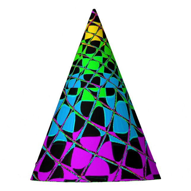 Colourful bright lovely fun bachelor party birthda party hat (Front)