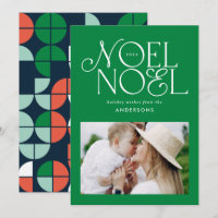 Colourful bright Noel Christmas geometric photo