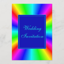 Colourful Bright Rainbow Wedding