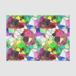 Colourful Bright Stained Glass Decoupage Tissue Paper