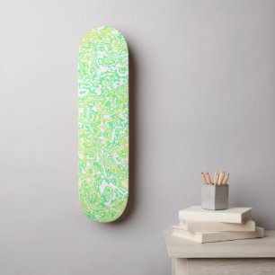 Colourful Bright Trippy Groovy Funky Hippie Marble Skateboard
