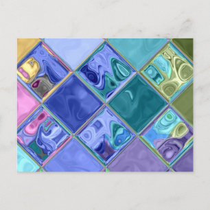 Colourful Bright Unique & Customisable Postcard