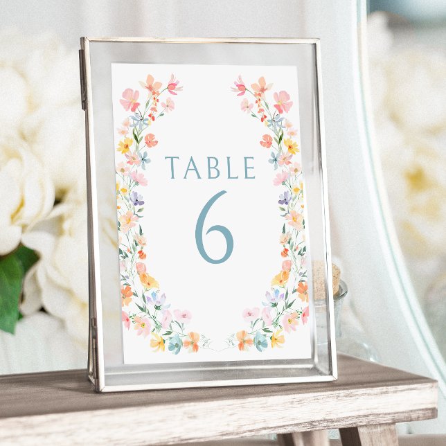 Colourful Bright Wildflowers Spring Wedding Invitation (Creator Uploaded)