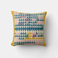Colourful Brights Painted Geometric Shapes in Teal