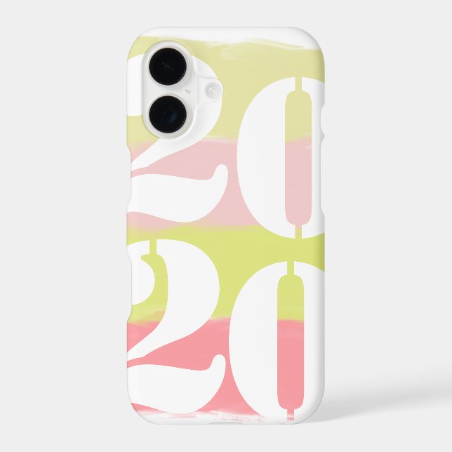 Colourful Brush Strokes Modern Script Phone Case (Back)