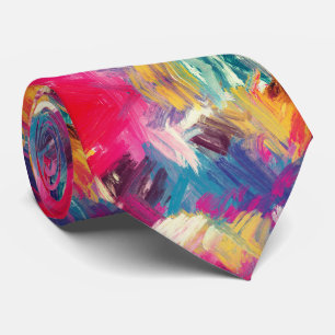 Colourful Brush Strokes Tie