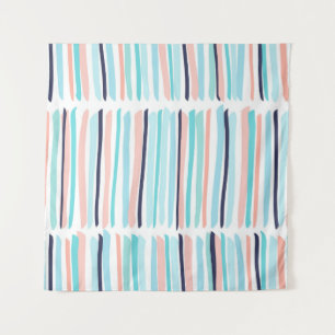 Colourful Brush Strokes: Vintage Scribble. Tapestry