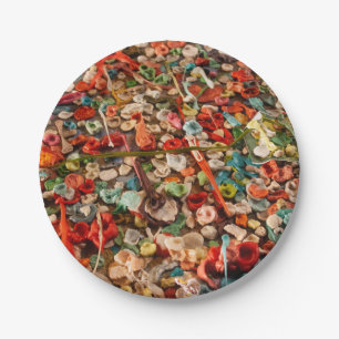 Colourful Bubble Gum Paper Plate