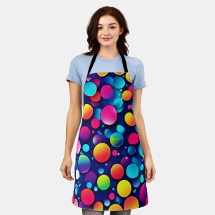 Colourful Bubble Symphony Apron