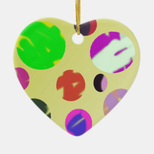 colourful bubble universe abstract art ceramic tree decoration
