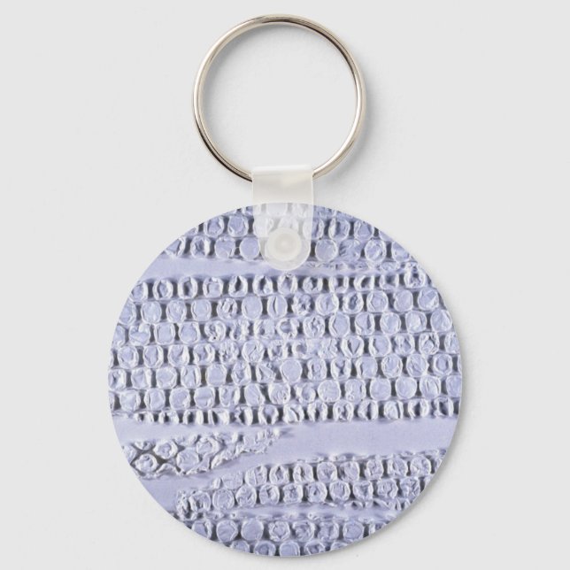Colourful Bubble Wrap Key Ring (Front)