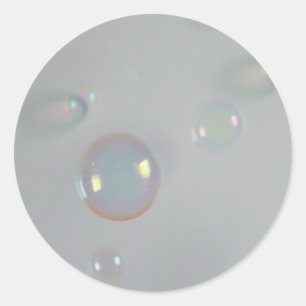 Colourful Bubbles Classic Round Sticker