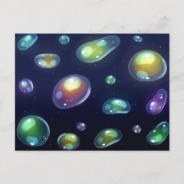 Colourful Bubbles Postcard (Front)