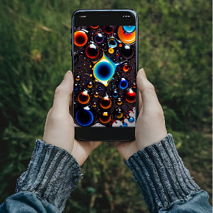 Colourful bubbles wallpaper poster