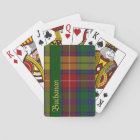 Colourful Buchanan Tartan Plaid Playing Cards