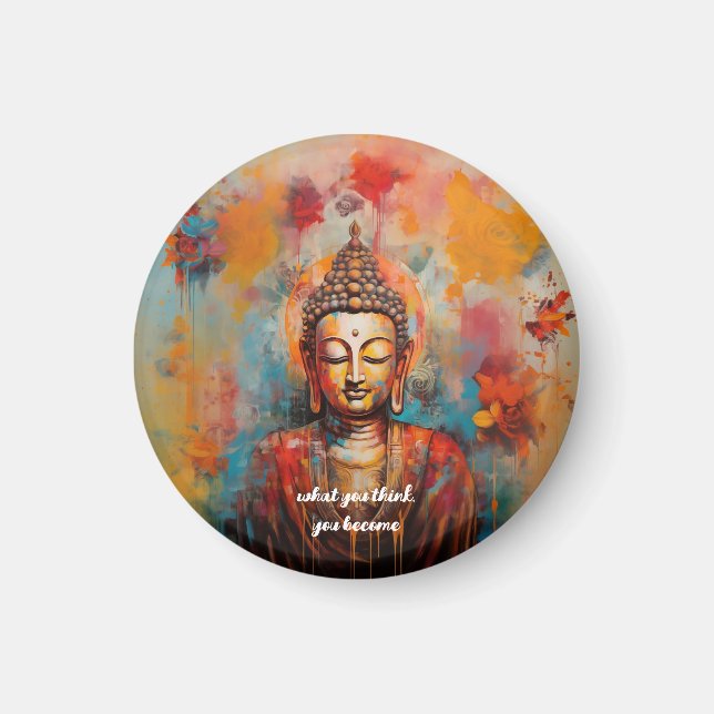 Colourful Buddha Magnet (Front)