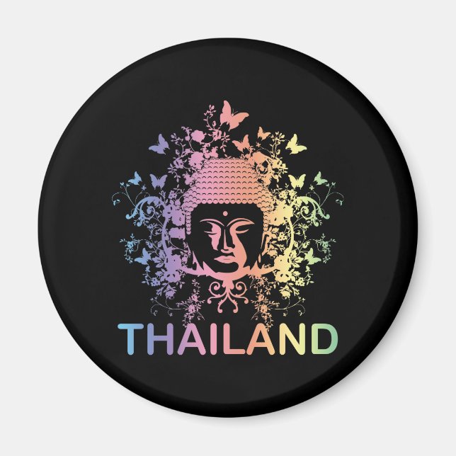 Colourful Buddha thailand Magnet (Front)