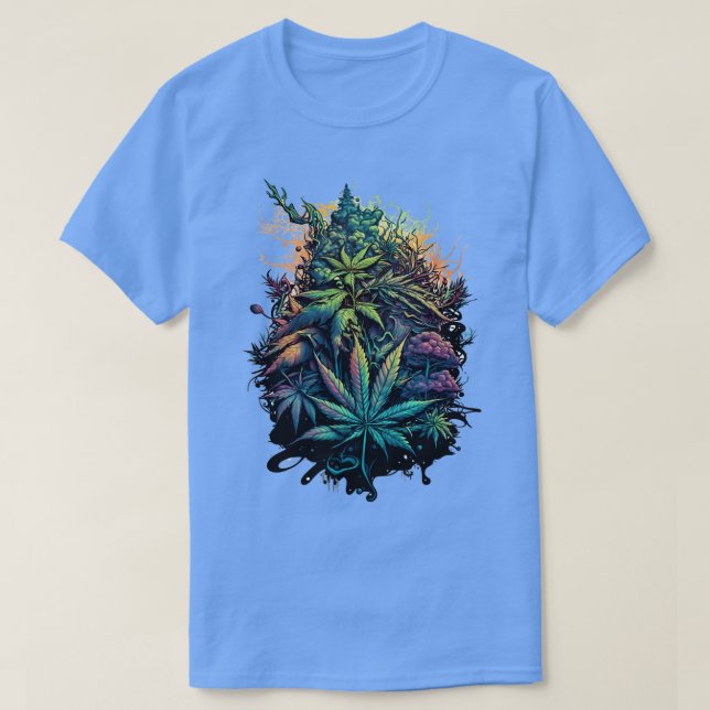 Colourful Buds Design Original Artwork 1 T-Shirt (Design Front)