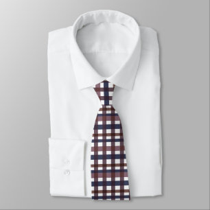 Colourful Buffalo Plaid Gingham Tie