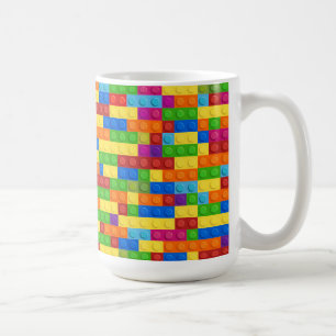Colourful Building Block Pattern Coffee Mug