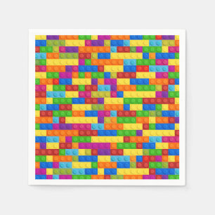 Colourful Building Block Pattern Napkin