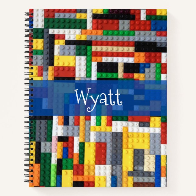 Colourful Building Blocks Back to School Notebook (Front)